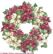 Poinsettia Wreath by Parker Fulton