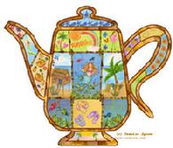 Tropical Teapot by Jessica Sporn
