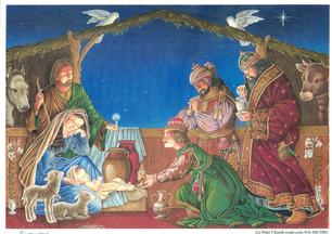 Nativity with the three kings