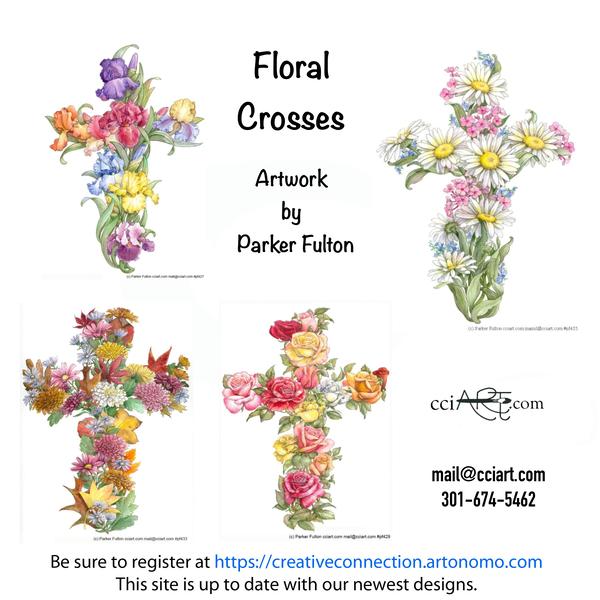 4 of 11 beautiful, seasonal, floral crosses