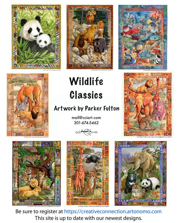 These stunning wildlife paintings include North American Animals, Pandas, African Animals, Asian Animals and more. 